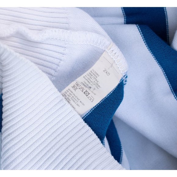 PAUL & SHARK Yachting White Blue Purple Cotton 1/4-Zip Pullover 2XL Italy AS IS - Picture 9 of 12